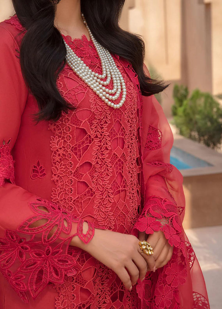 Rang Rasiya Embroidered Lawn Suits Unstitched 3 Piece RR23PE Carnelian - Eid Collection