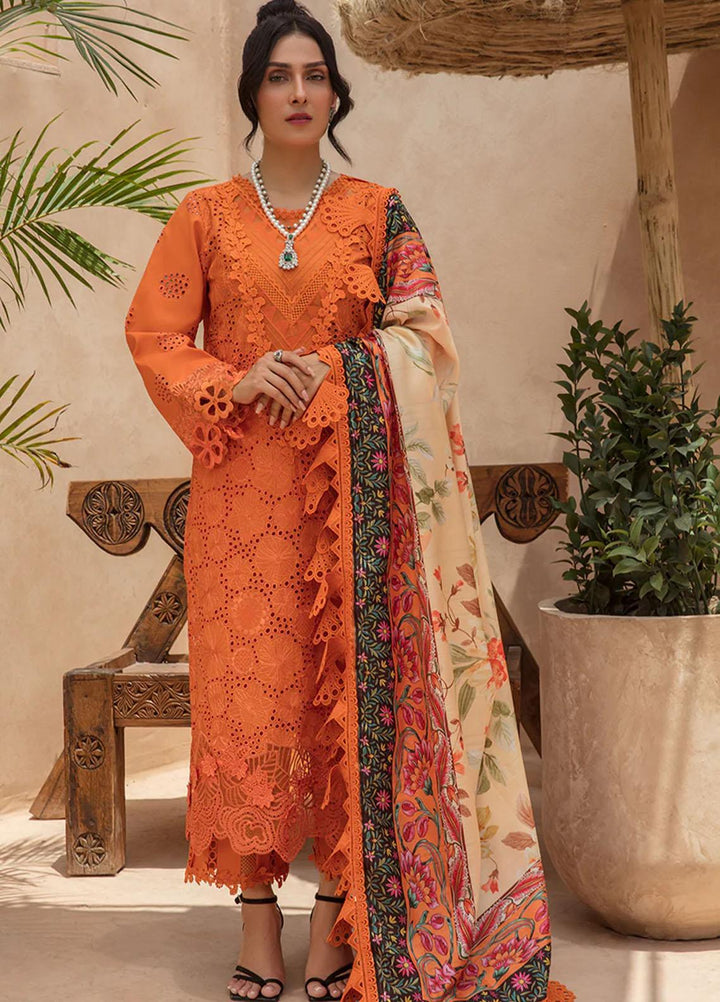 Rang Rasiya Embroidered Lawn Suits Unstitched 3 Piece RR23PE Madeira - Eid Collection