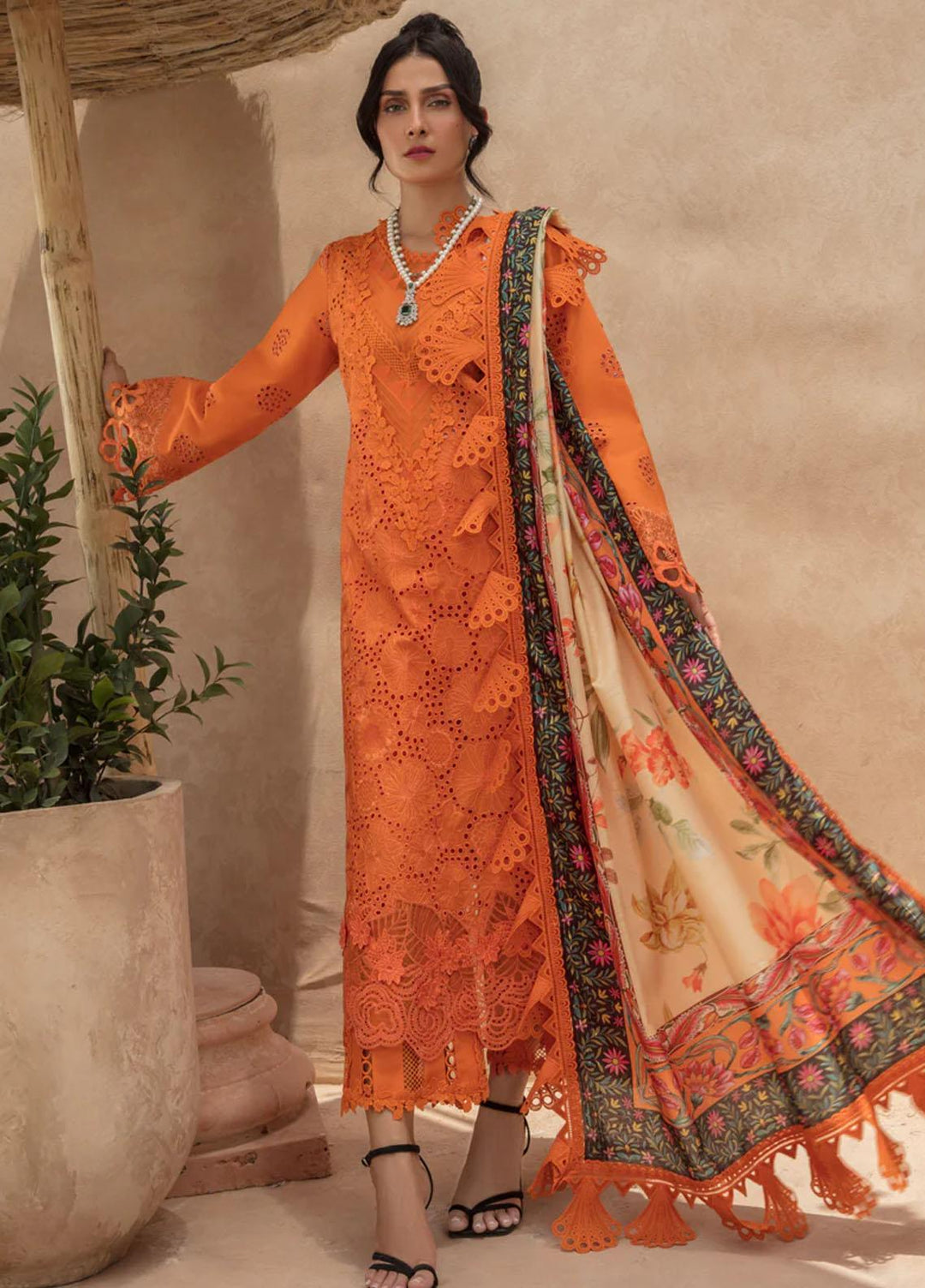 Rang Rasiya Embroidered Lawn Suits Unstitched 3 Piece RR23PE Madeira - Eid Collection
