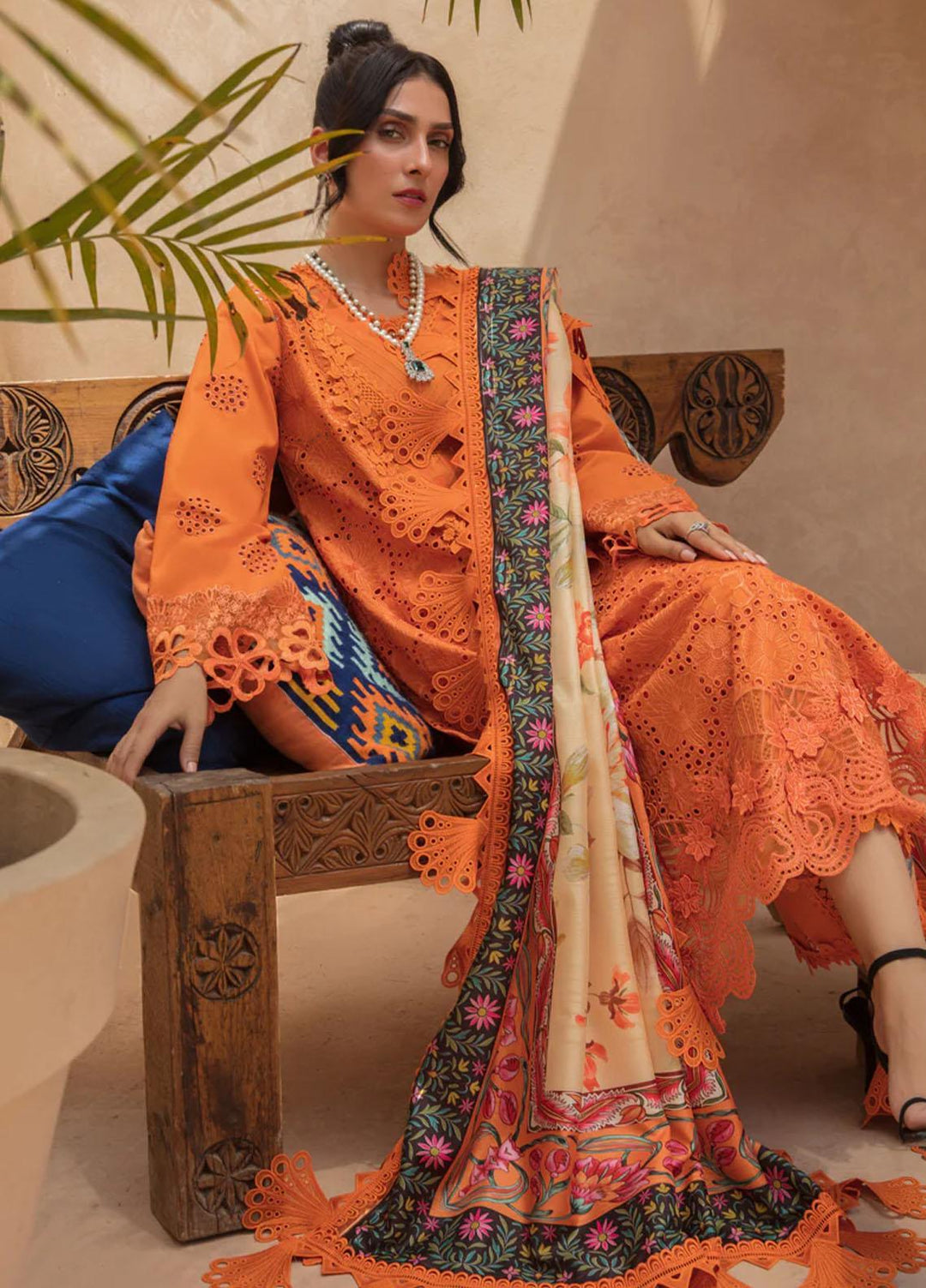 Rang Rasiya Embroidered Lawn Suits Unstitched 3 Piece RR23PE Madeira - Eid Collection