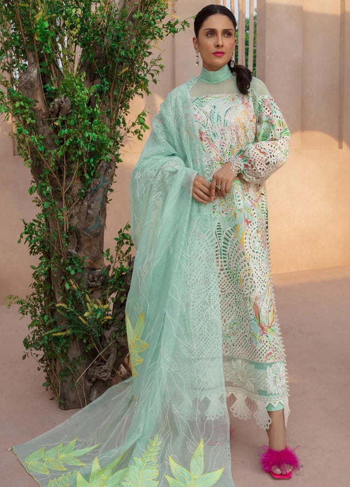 Rang Rasiya Embroidered Lawn Suits Unstitched 3 Piece RR23PE Moonstone - Eid Collection