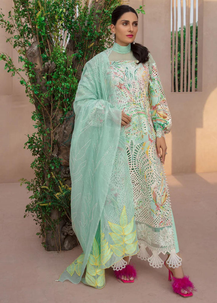 Rang Rasiya Embroidered Lawn Suits Unstitched 3 Piece RR23PE Moonstone - Eid Collection