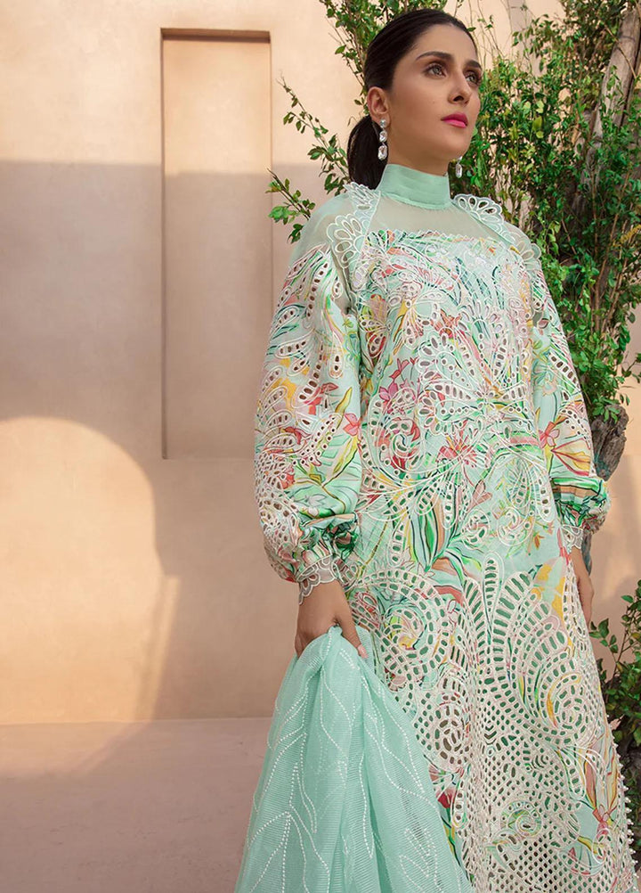 Rang Rasiya Embroidered Lawn Suits Unstitched 3 Piece RR23PE Moonstone - Eid Collection