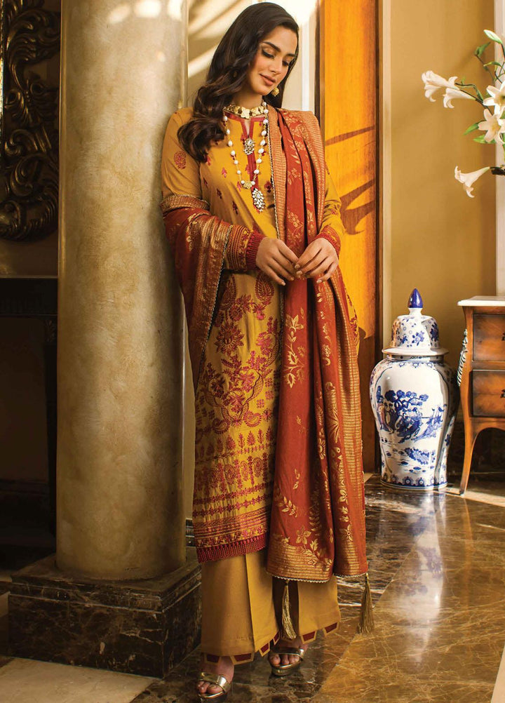 Rang Rasiya Embroidered Karandi Suits Unstitched 3 Piece RR21PW D-01 REGAL - Winter Collection