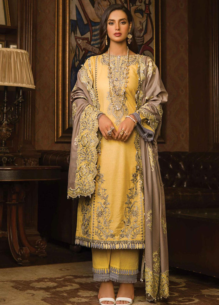 Rang Rasiya Embroidered Karandi Suits Unstitched 3 Piece RR21PW D-03 LUSH - Winter Collection