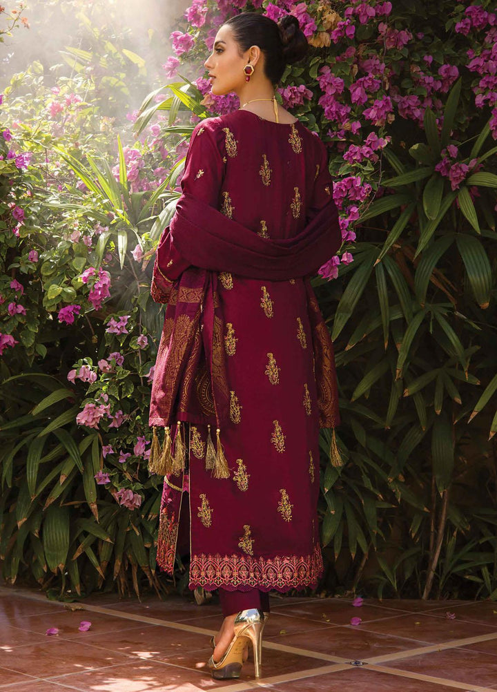 Rang Rasiya Embroidered Dobby Linen Suits Unstitched 3 Piece RR21PW D-06 FREESIAH - Winter Collection