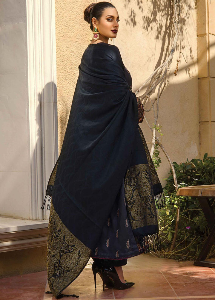 Rang Rasiya Embroidered Dobby Linen Suits Unstitched 3 Piece RR21PW D-07 SHEPHLON - Winter Collection