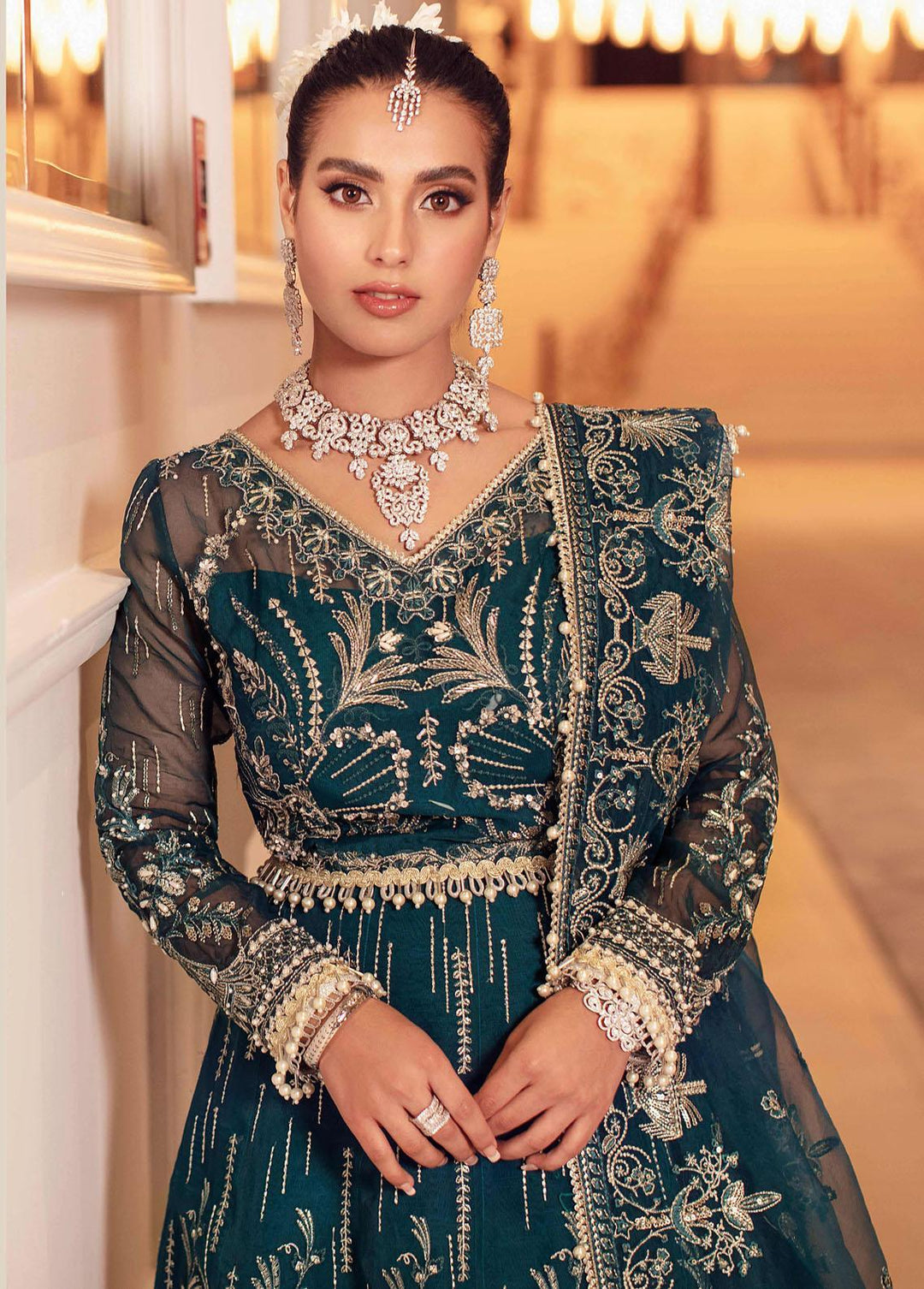 Ritzier By Rang Rasiya Embroidered Organza Suits Unstitched 3 Piece RRRZ22D3 Parizae - Wedding Collection