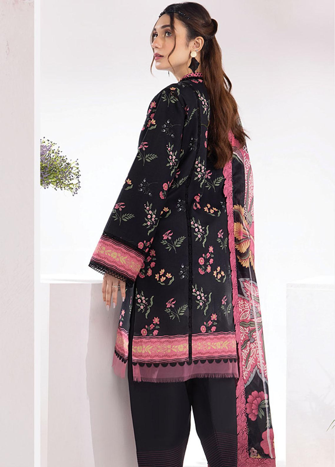 Rang Rasiya Printed Lawn Suits Unstitched 3 Piece RR23SB D-02 Midnight - Summer Collection