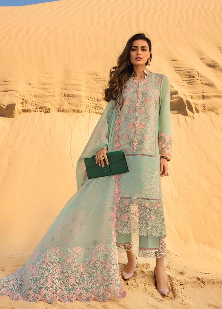 Rang Rasiya Embroidered Lawn Suits Unstitched 3 Piece RR23SP 01 Orchid - Premium Collection