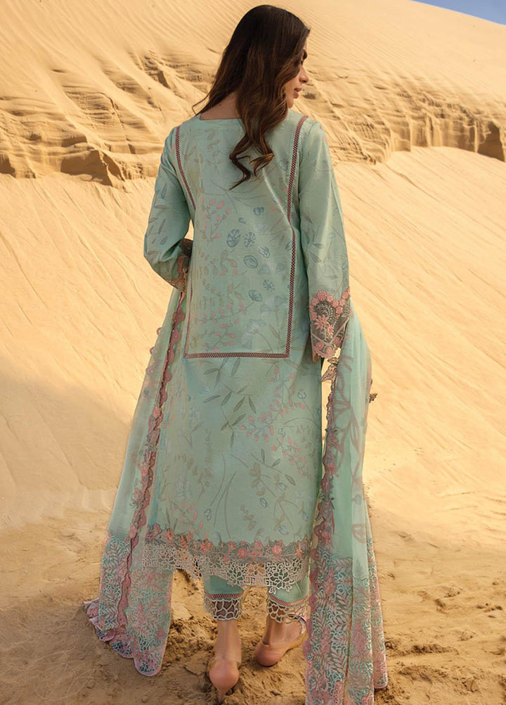 Rang Rasiya Embroidered Lawn Suits Unstitched 3 Piece RR23SP 01 Orchid - Premium Collection