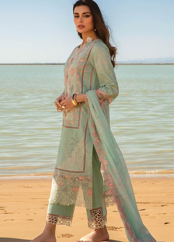 Rang Rasiya Embroidered Lawn Suits Unstitched 3 Piece RR23SP 01 Orchid - Premium Collection