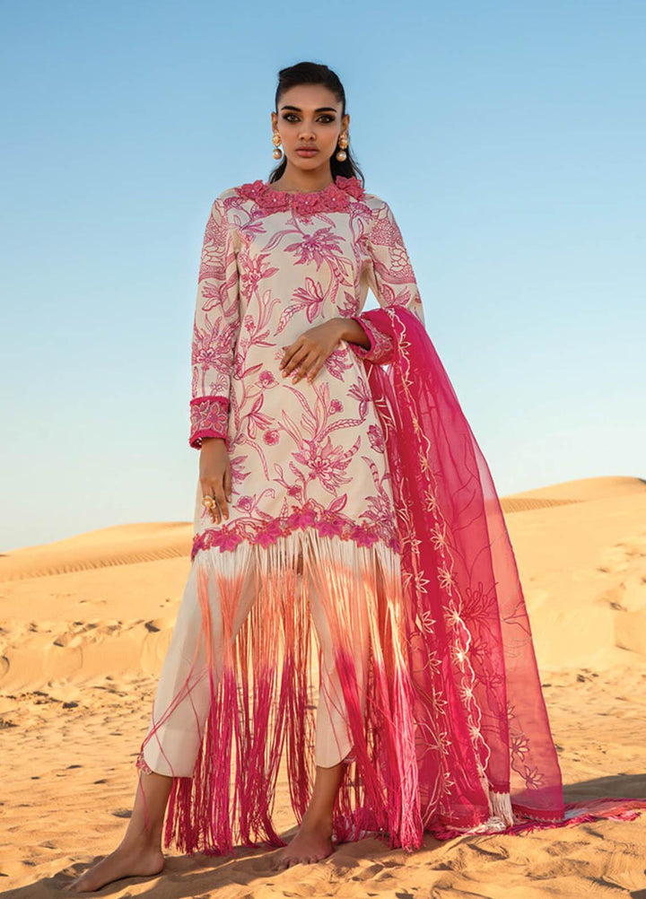 Rang Rasiya Embroidered Lawn Suits Unstitched 3 Piece RR23SP 03 Mia - Premium Collection