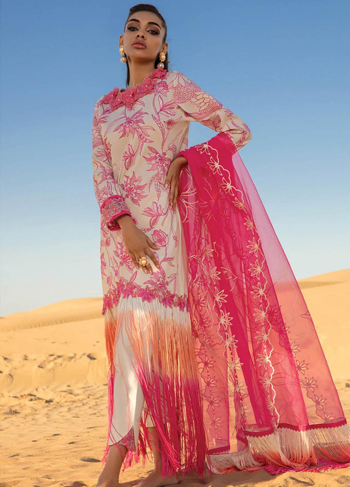 Rang Rasiya Embroidered Lawn Suits Unstitched 3 Piece RR23SP 03 Mia - Premium Collection