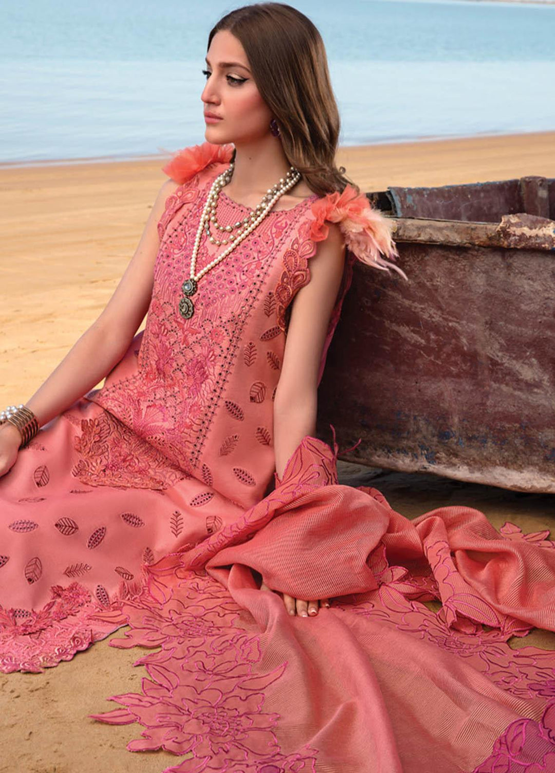 Rang Rasiya Embroidered Lawn Suits Unstitched 3 Piece RR23SP 04 Alaya - Premium Collection