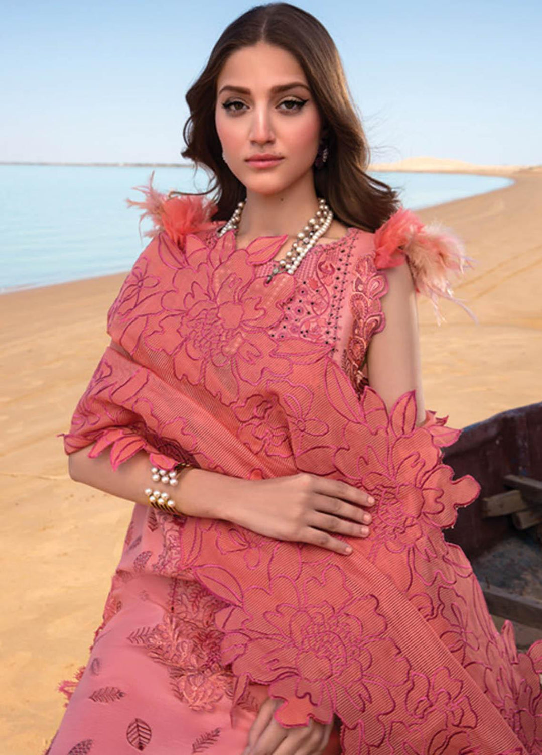 Rang Rasiya Embroidered Lawn Suits Unstitched 3 Piece RR23SP 04 Alaya - Premium Collection