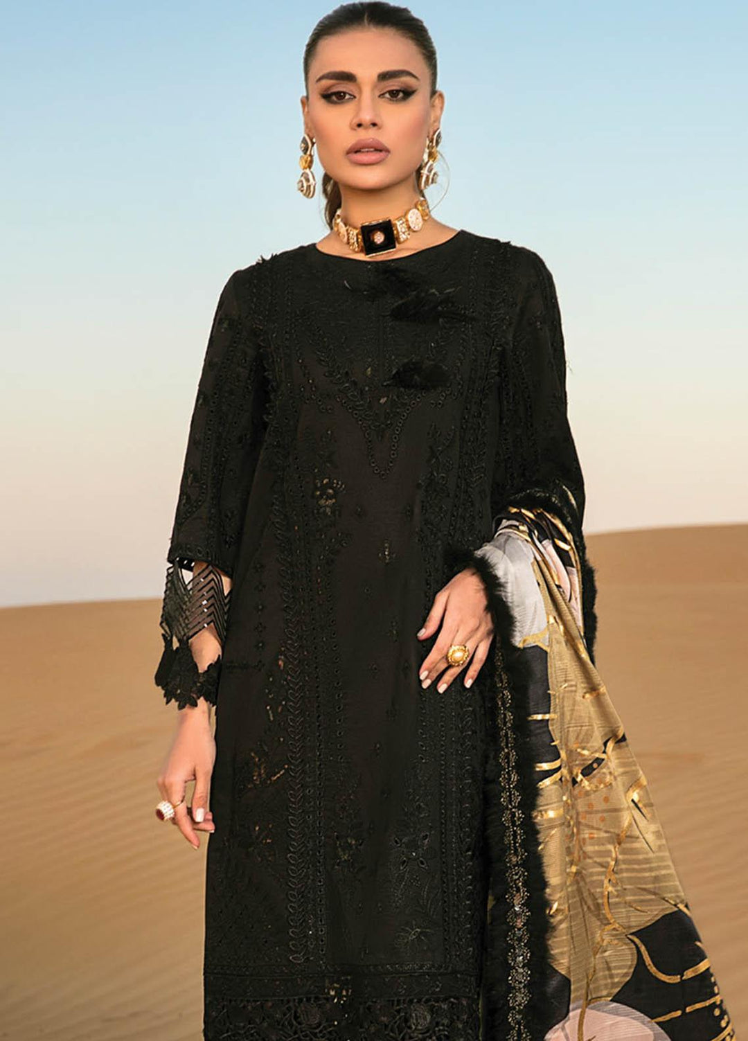 Rang Rasiya Embroidered Lawn Suits Unstitched 3 Piece RR23SP 06 Natalia - Premium Collection