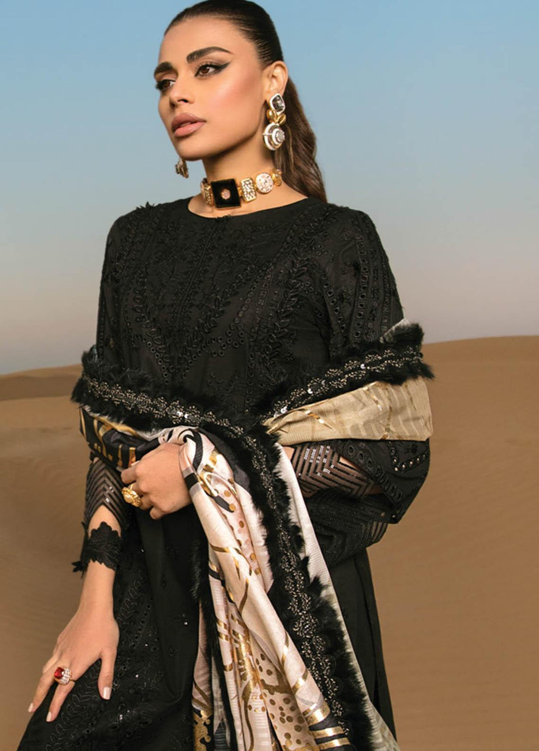 Rang Rasiya Embroidered Lawn Suits Unstitched 3 Piece RR23SP 06 Natalia - Premium Collection