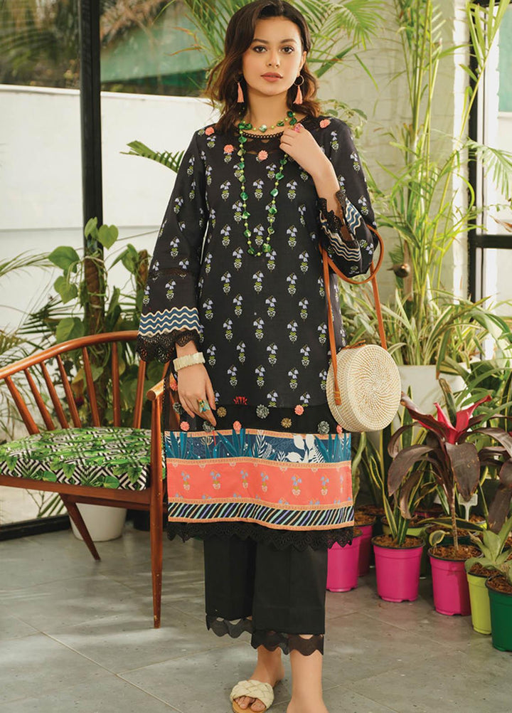 Rang Rasiya Printed Lawn  Unstitched Kurti RR23T 05 Onyx - Summer Collection