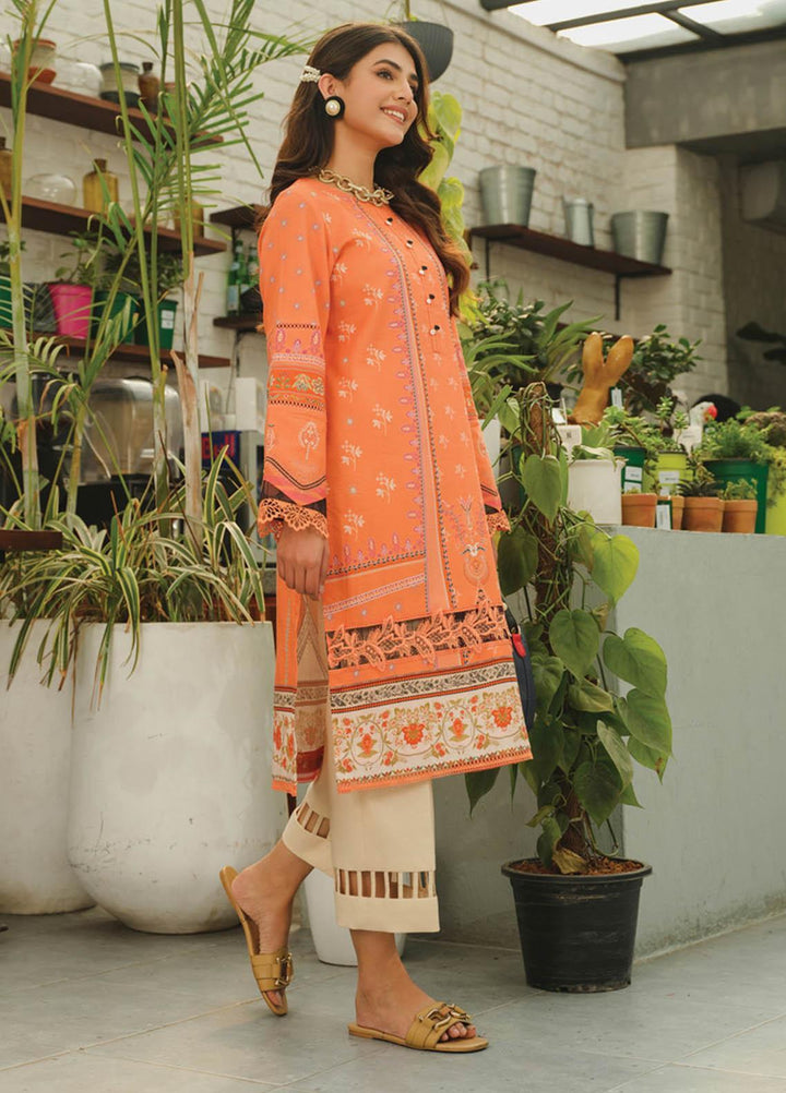 Rang Rasiya Printed Lawn  Unstitched Kurti RR23T 07 Cinamon - Summer Collection