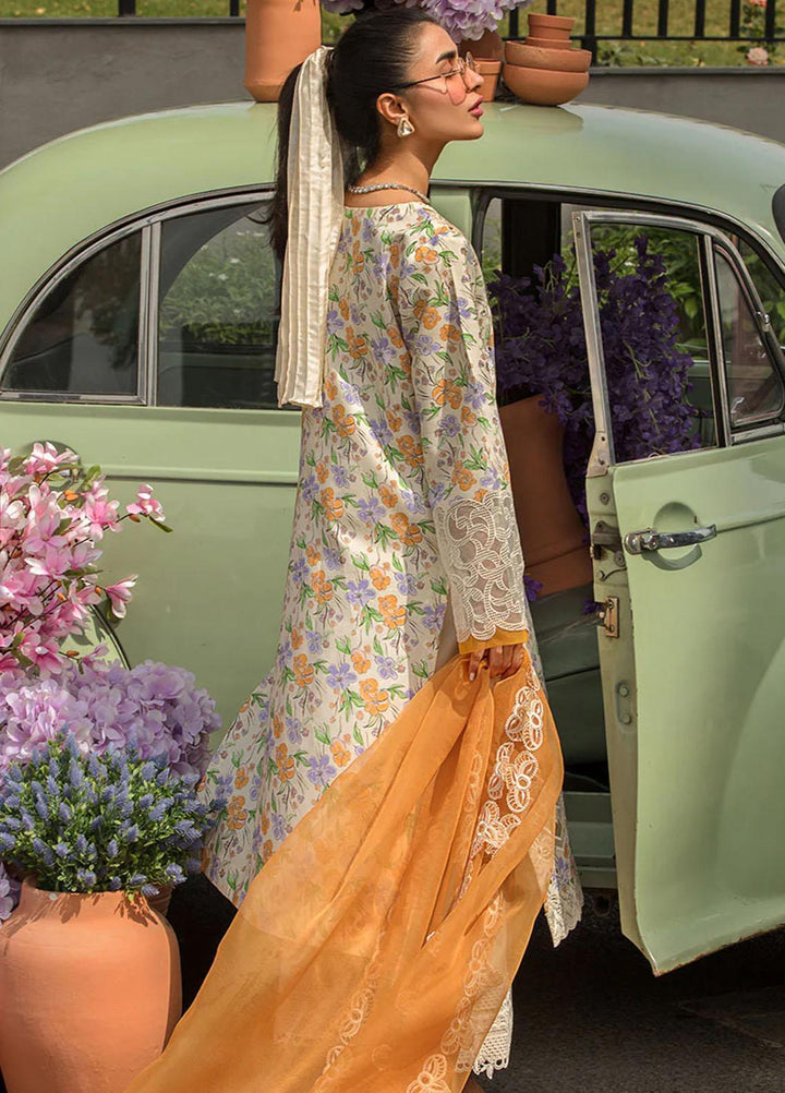 Rang Rasiya Embroidered Lawn Suits Unstitched 3 Piece RR23C Lara - Festive Collection