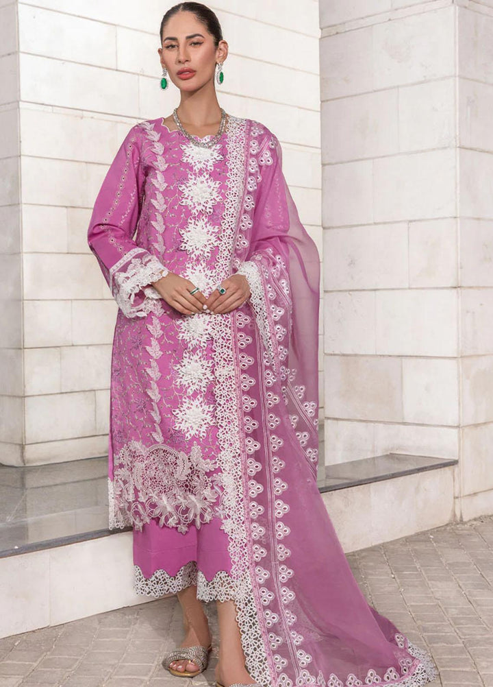 Rang Rasiya Embroidered Lawn Suits Unstitched 3 Piece RR23C Liana - Festive Collection