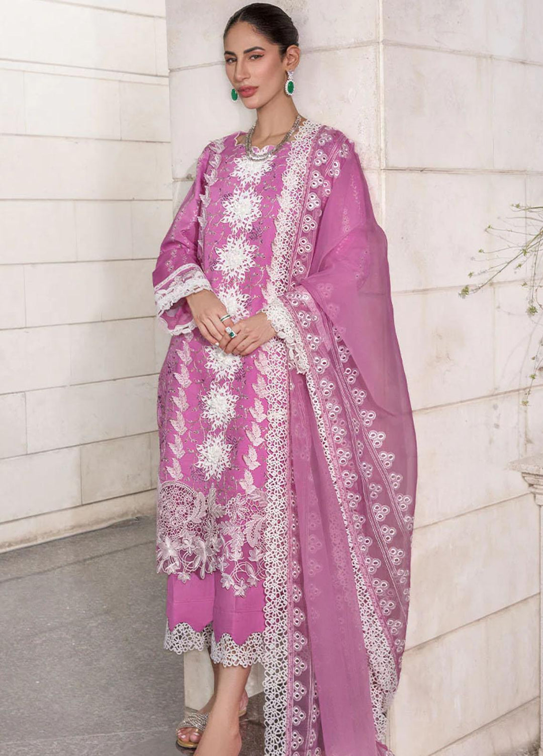 Rang Rasiya Embroidered Lawn Suits Unstitched 3 Piece RR23C Liana - Festive Collection