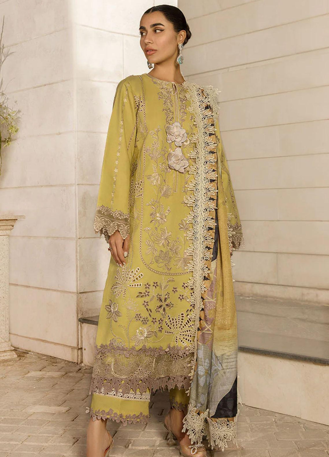 Rang Rasiya Embroidered Lawn Suits Unstitched 3 Piece RR23C Zariah - Festive Collection