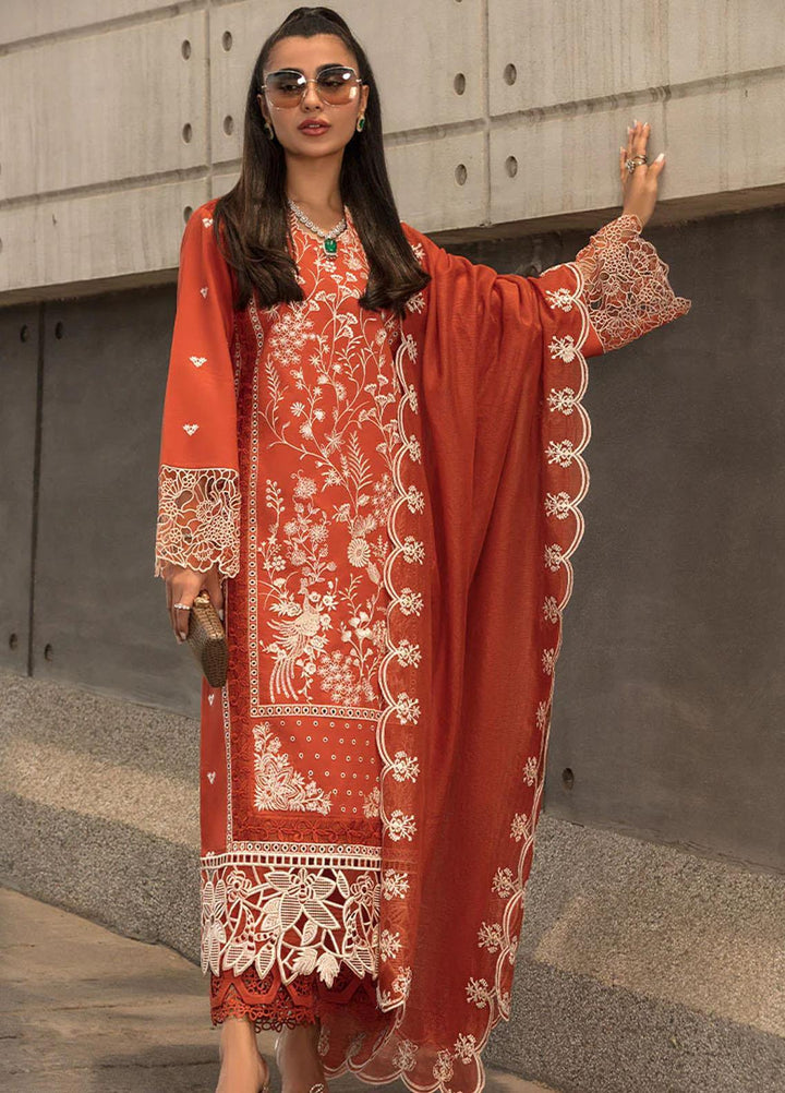 Rang Rasiya Embroidered Lawn Suits Unstitched 3 Piece RR23C Nora - Festive Collection