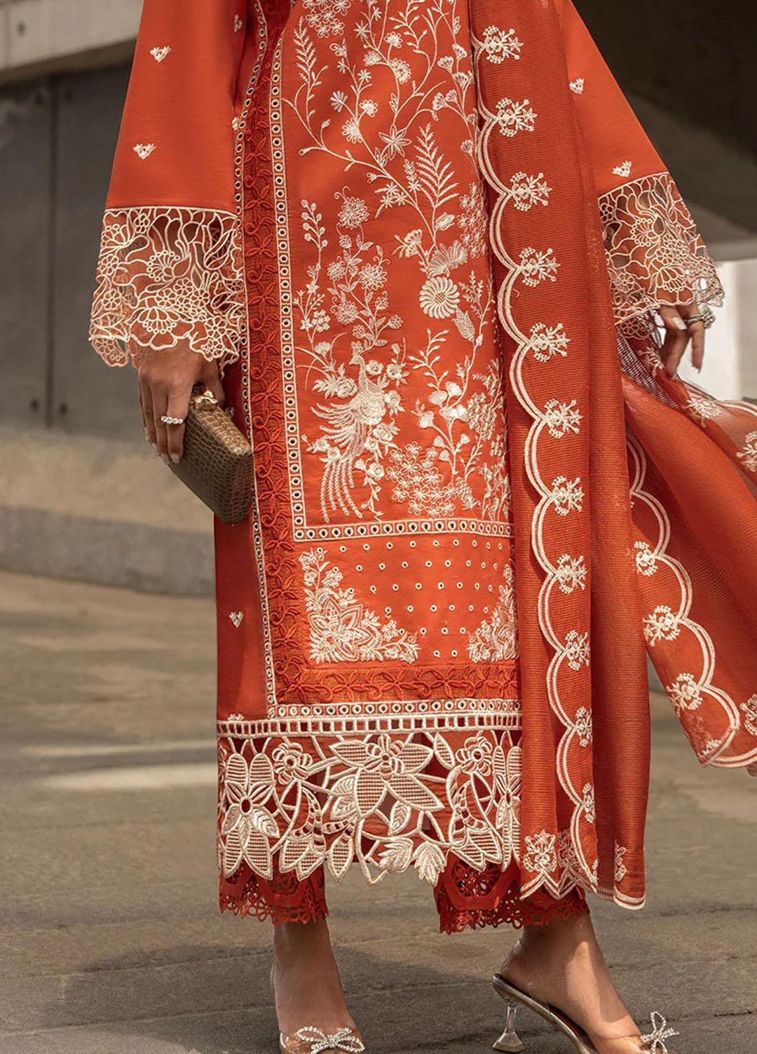 Rang Rasiya Embroidered Lawn Suits Unstitched 3 Piece RR23C Nora - Festive Collection