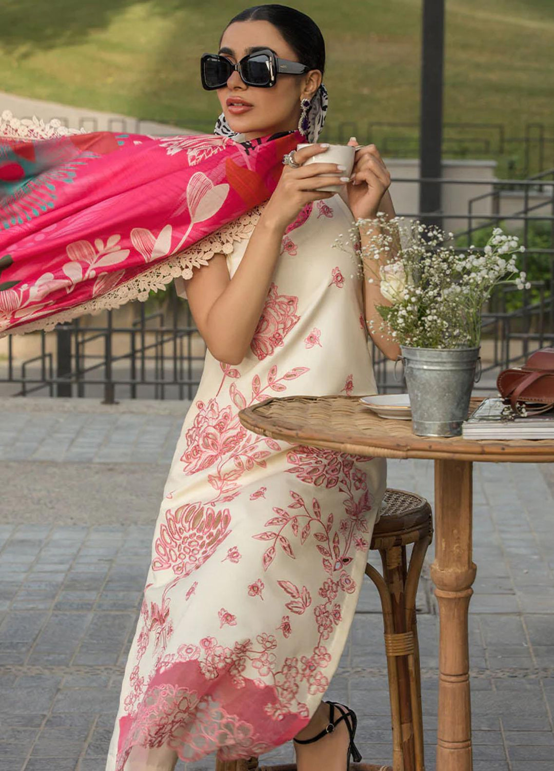 Rang Rasiya Embroidered Lawn Suits Unstitched 3 Piece RR23C Kaia - Festive Collection