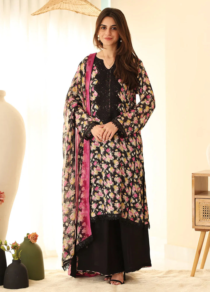 Rangeen Luxury Printed Raw Silk Suit Unstitched 3 Piece RG24F Angeli Frost - Formal Collection