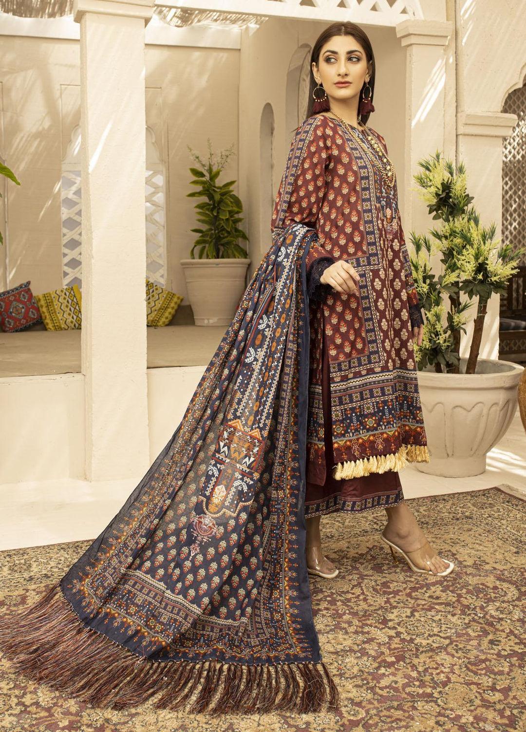 Rangreza By AY Textile Printed Lawn Suits Unstitched 3 Piece AYT23R D1 - Summer Collection