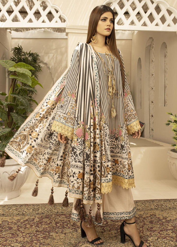 Rangreza By AY Textile Printed Lawn Suits Unstitched 3 Piece AYT23R D8 - Summer Collection