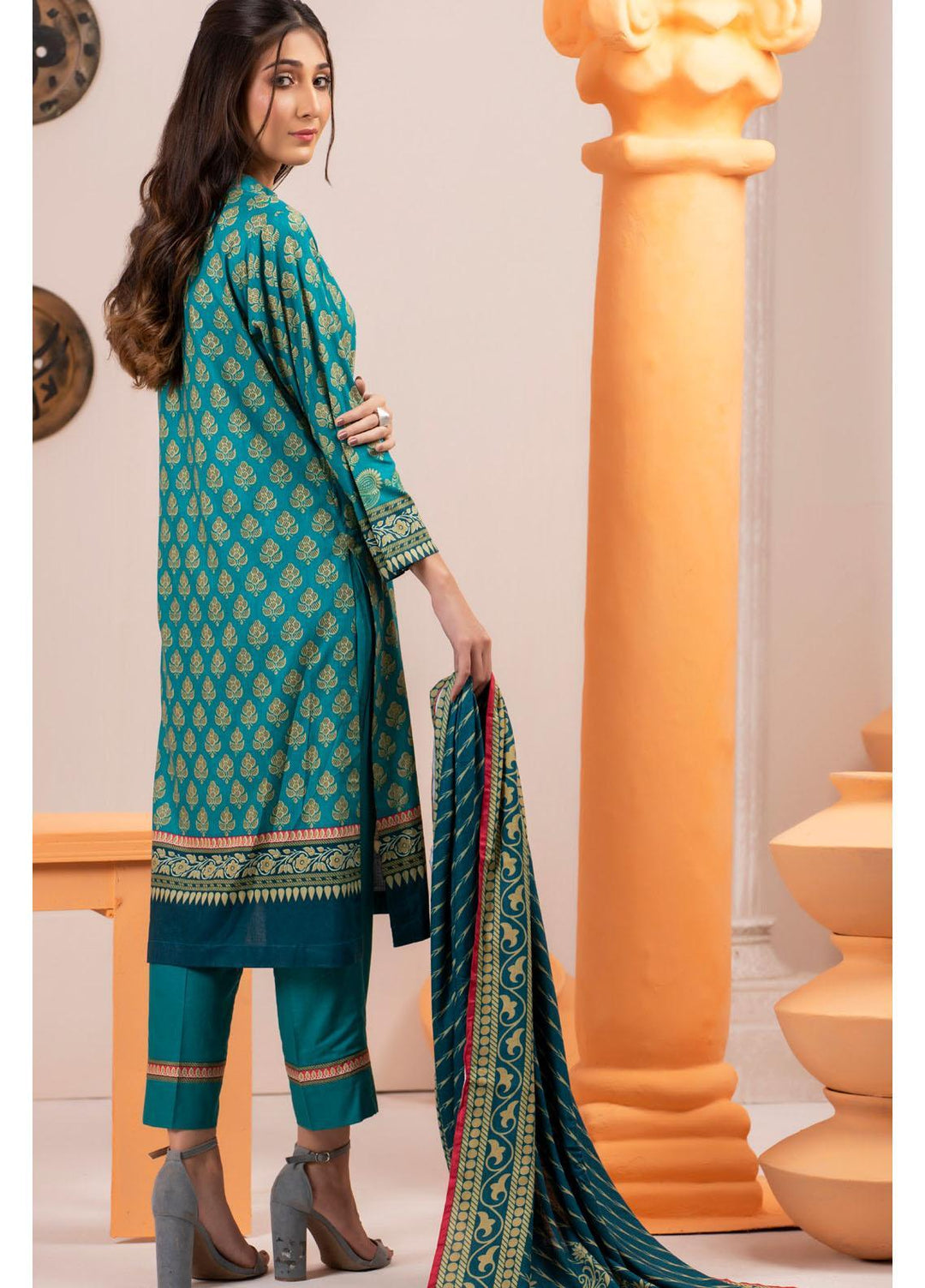 Rangreza by ZS Textiles Printed Cotton Suits Unstitched 3 Piece ZS21RM ZS-06 - Mid Summer Collection