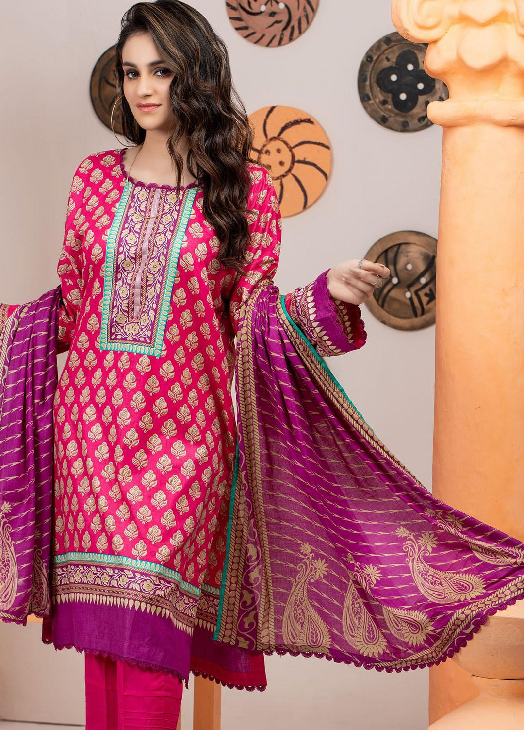 Rangreza by ZS Textiles Printed Cotton Suits Unstitched 3 Piece ZS21RM ZS-08 - Mid Summer Collection