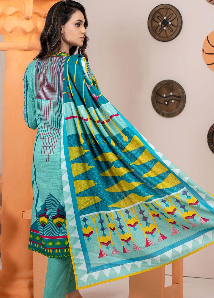 Rangreza by ZS Textiles Printed Cotton Suits Unstitched 3 Piece ZS21RM ZS-09 - Mid Summer Collection