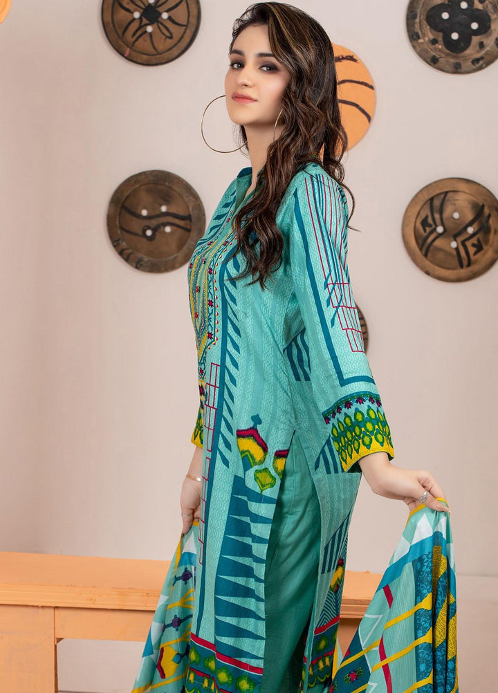 Rangreza by ZS Textiles Printed Cotton Suits Unstitched 3 Piece ZS21RM ZS-09 - Mid Summer Collection