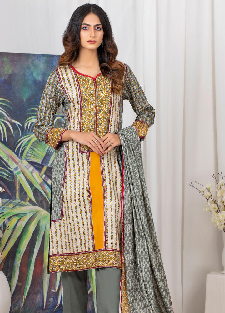 Rangreza by ZS Textiles Printed Cotton Suits Unstitched 3 Piece ZS21RM ZS-11 - Mid Summer Collection