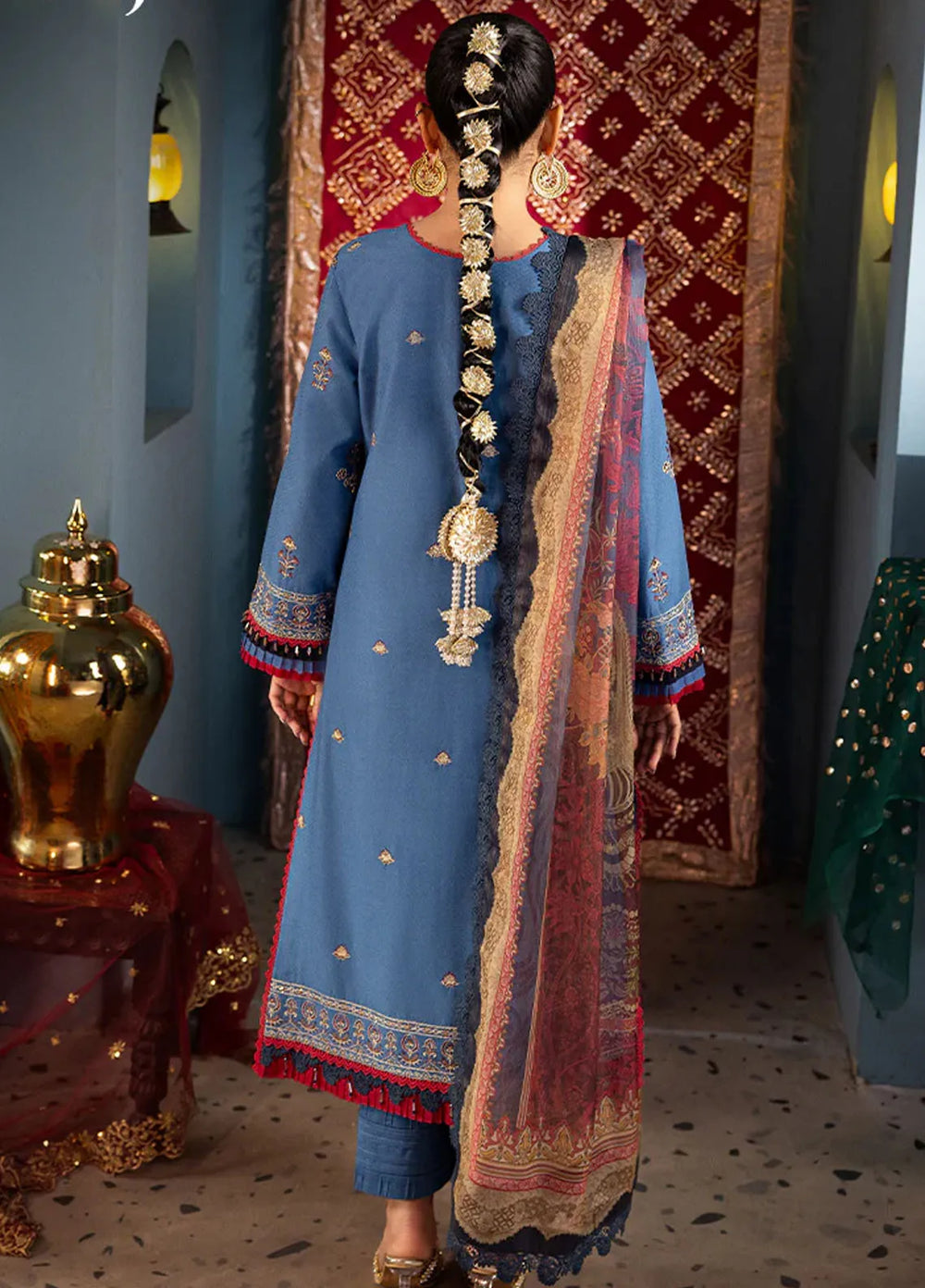 Rania By Asim Jofa Embroidered Jacquard Suit Unstitched 3 Piece AJ24R AJRA-27 - Festive Collection