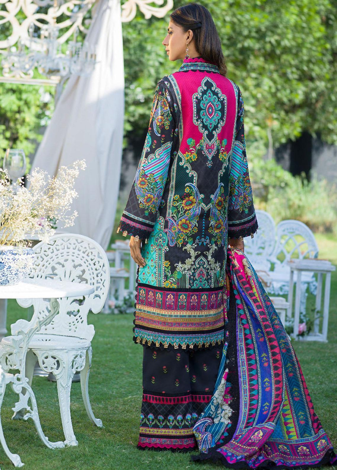 Rania By Asim Jofa Printed Lawn Suits Unstitched 3 Piece AJ22RB AJPR-07 - Summer Collection
