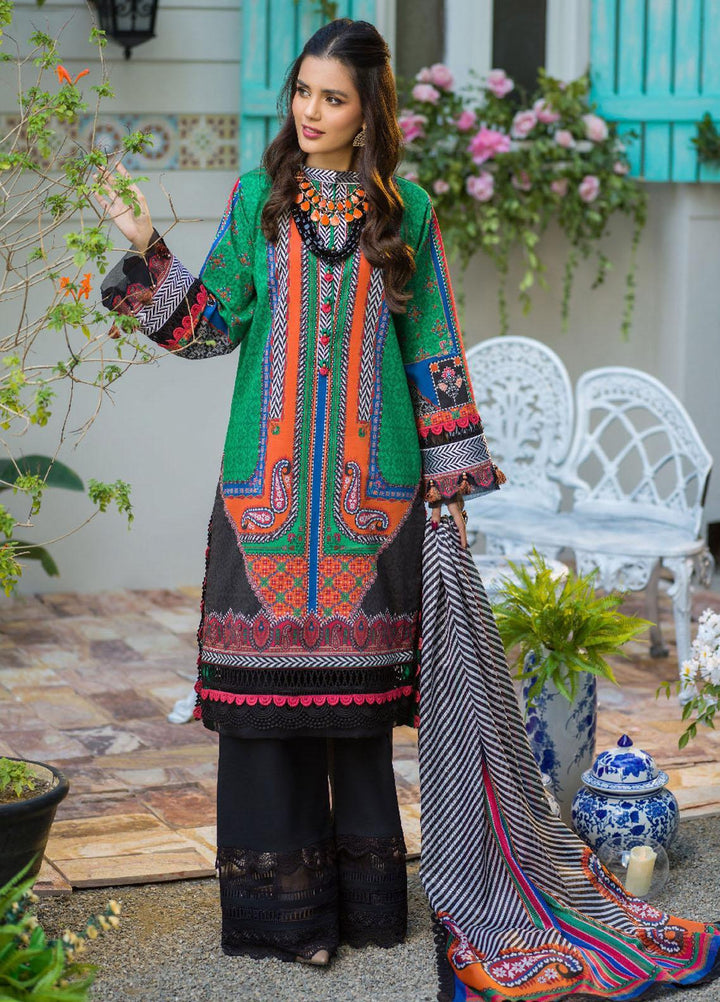 Rania By Asim Jofa Embroidered Lawn Suits Unstitched 2 Piece AJ22RB AJPR-21 - Summer Collection