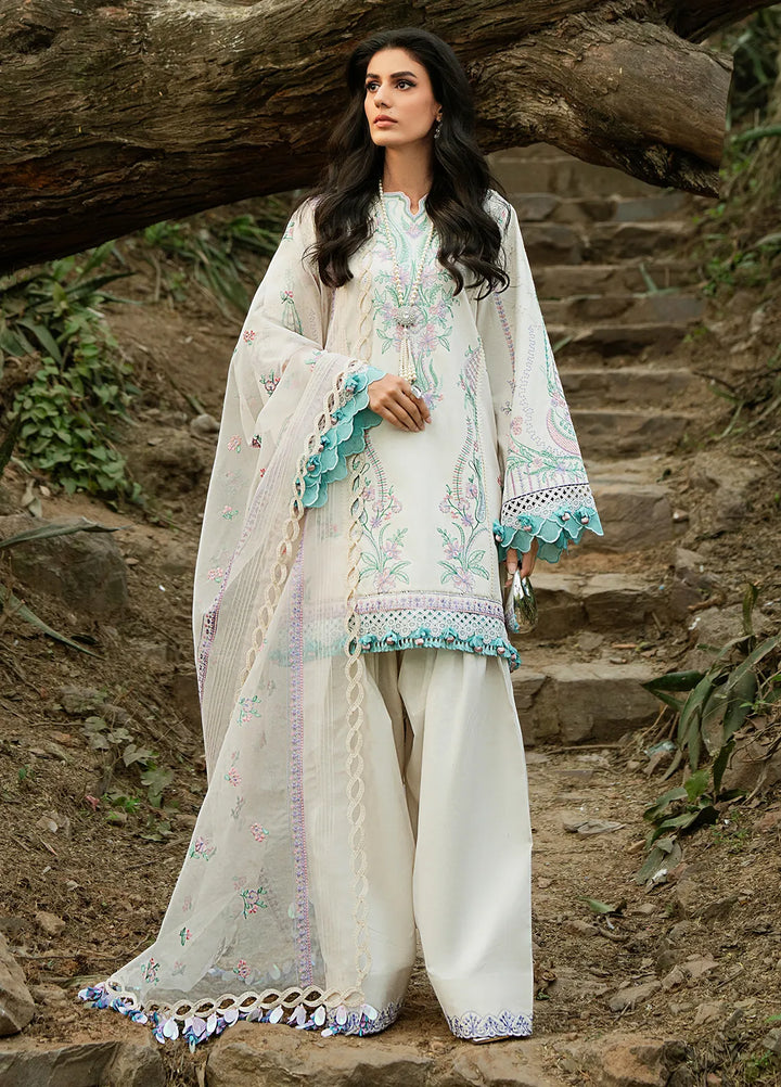 Rania by Hana Embroidered Lawn Suit Unstitched 3 Piece HN25RS Feray - KSL25-07 - Summer Collection