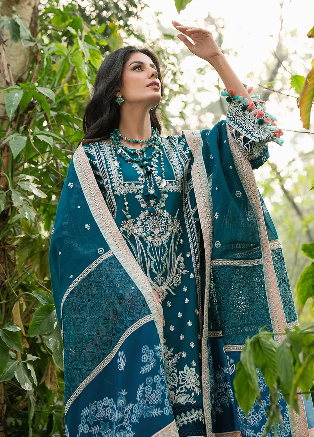 Rania by Hana Embroidered Lawn Suit Unstitched 3 Piece HN25RS Lale - KSL25-10 - Summer Collection