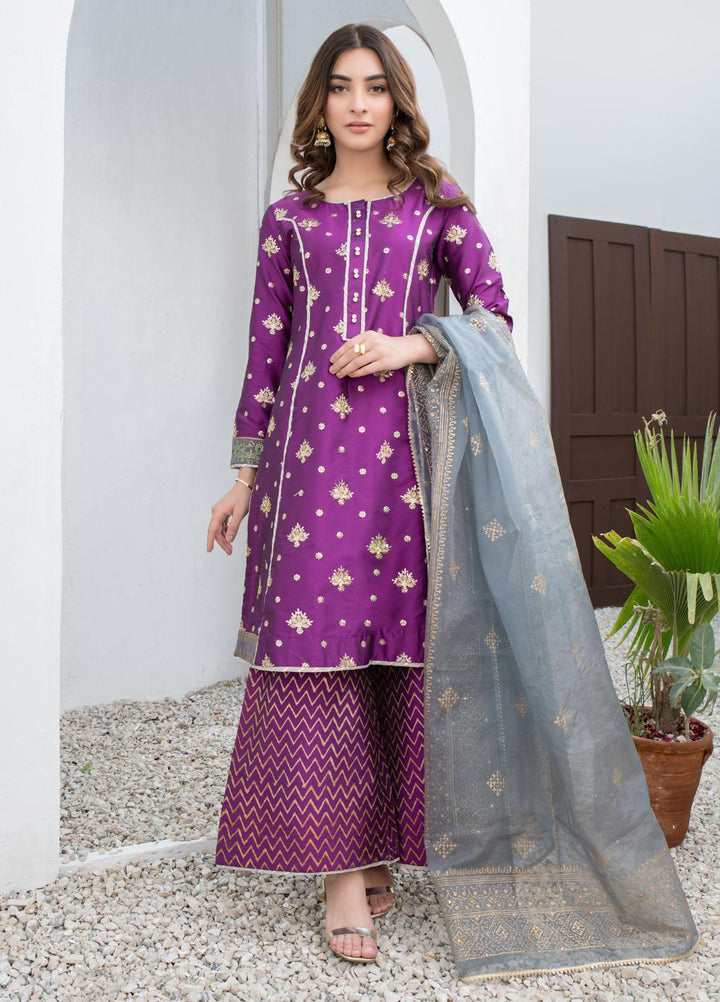 Fashion Porters Luxury Pret  Khaadi Silk 3 Piece Dress FP21RW WUS21-RS1