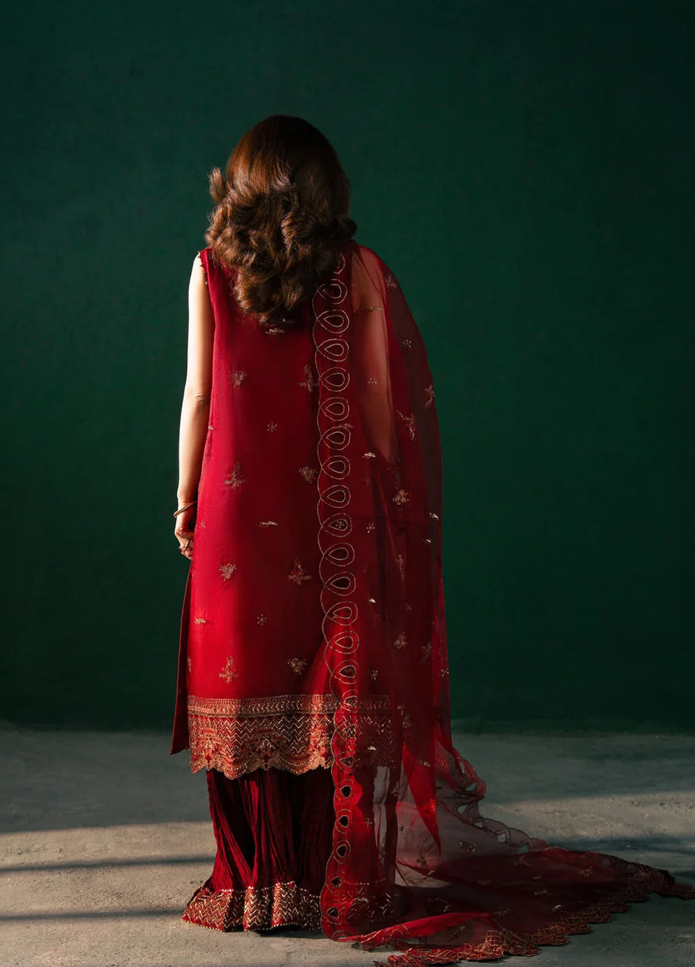 Rashq-e-Qamar by Malook Pret Embroidered Organza 3 Piece Suit Serena