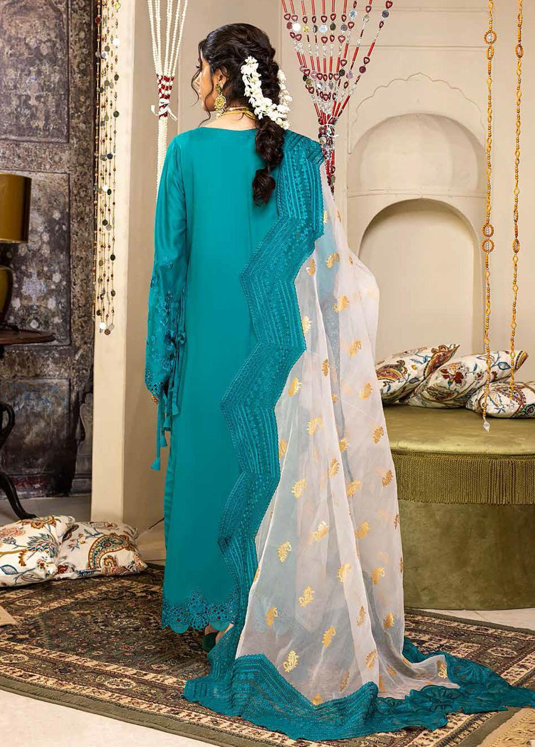 Rawayat-e-Rang By Charizma Embroidered Lawn Suits Unstitched 3 Piece CRZ22RR ED-03-A - Festive Collection