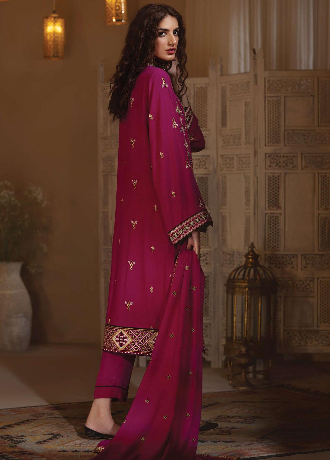 Rayon by Sifa  Embroidered  Suits Unstitched 3 Piece SF21RW SR21-01 Iris - Winter Collection