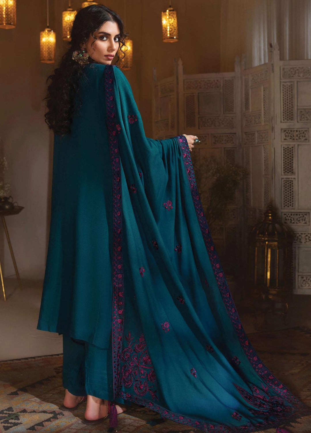 Rayon by Sifa  Embroidered  Suits Unstitched 3 Piece SF21RW SR21-07 Teal Ocean - Winter Collection