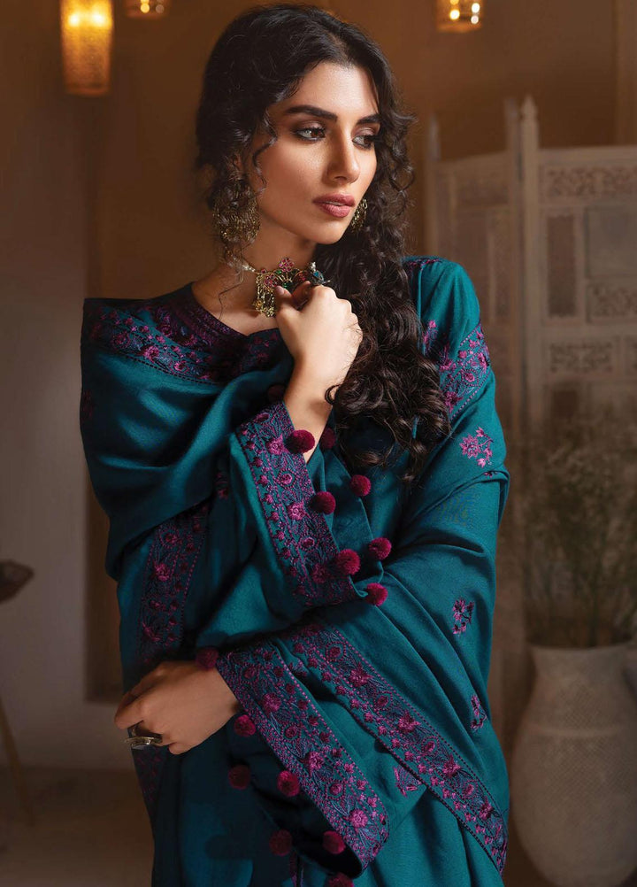 Rayon by Sifa  Embroidered  Suits Unstitched 3 Piece SF21RW SR21-07 Teal Ocean - Winter Collection
